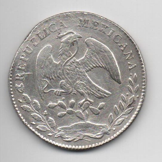 MEXICO DEL AÑO 1877 DE 8 REALES