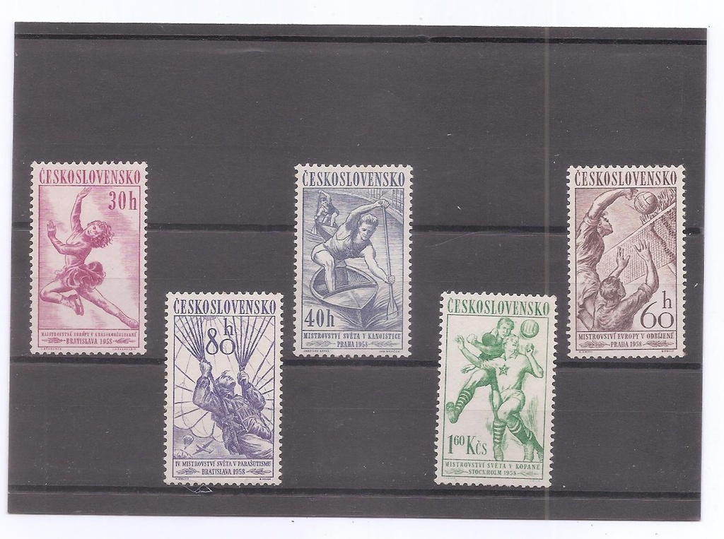 CHECOSLOVAQUIA DEL AÑO 1958 DEPORTES