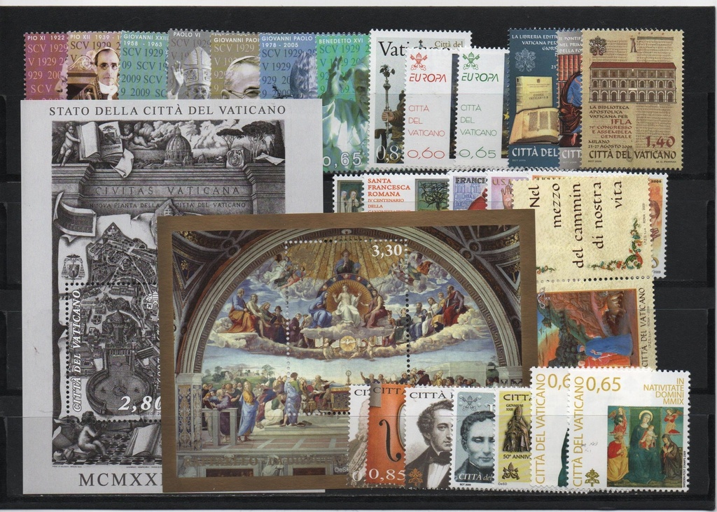 AÑO 2009 COMPLETO SELLOS VATICANO
