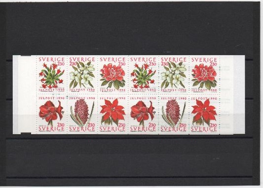 COLECCION SELLOS SUECIA DEL AÑO 1990
