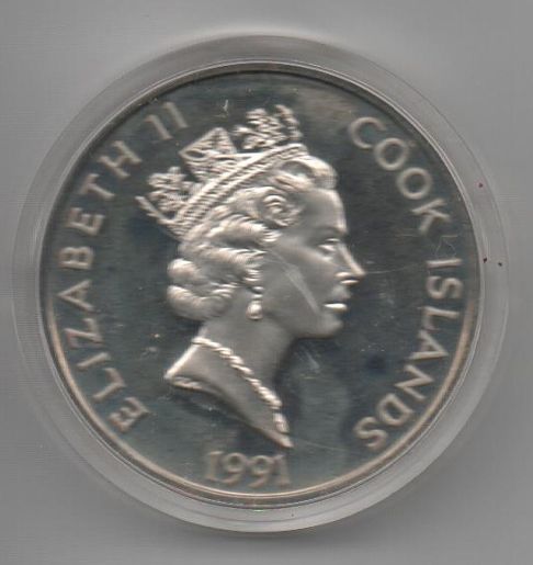 ISLAS COOK DEL AÑO 1991 DE 50 DOLARES