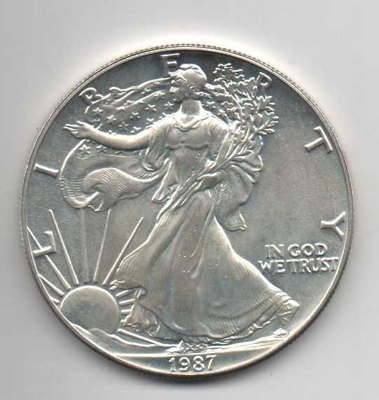 ESTADOS UNIDOS DEL AÑO 1987 DE 1 DOLAR