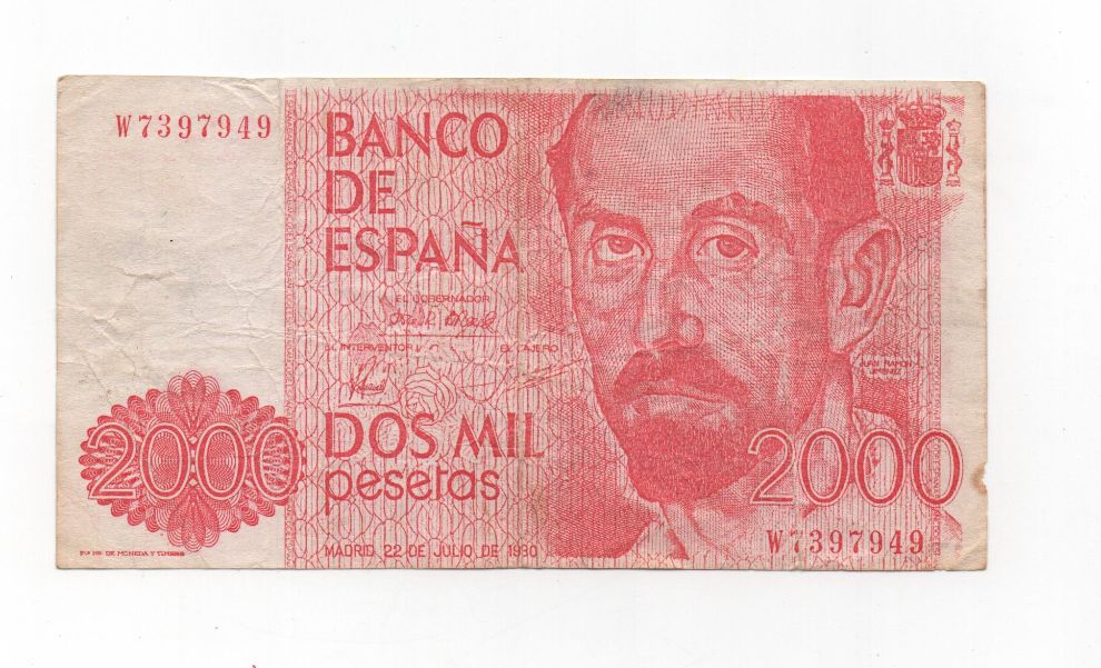 REINADO JUAN CARLOS I AÑO 1980 (22/07) DE 2000 PESETAS
