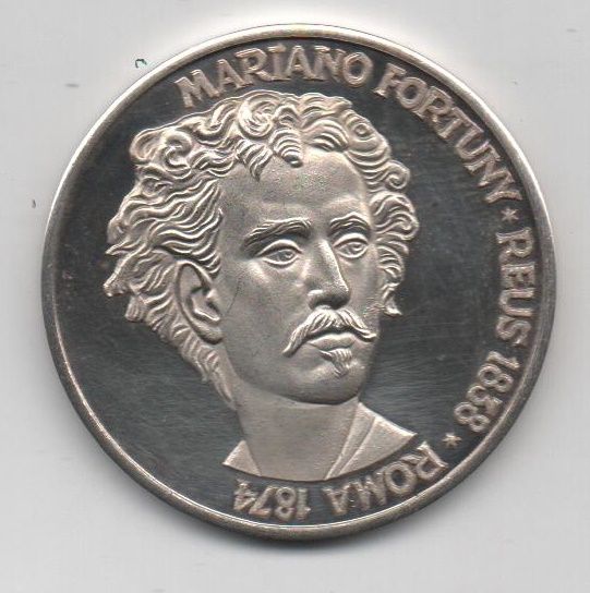ESPAÑA- MEDALLA DE PLATA -MARIANO FORTUNY