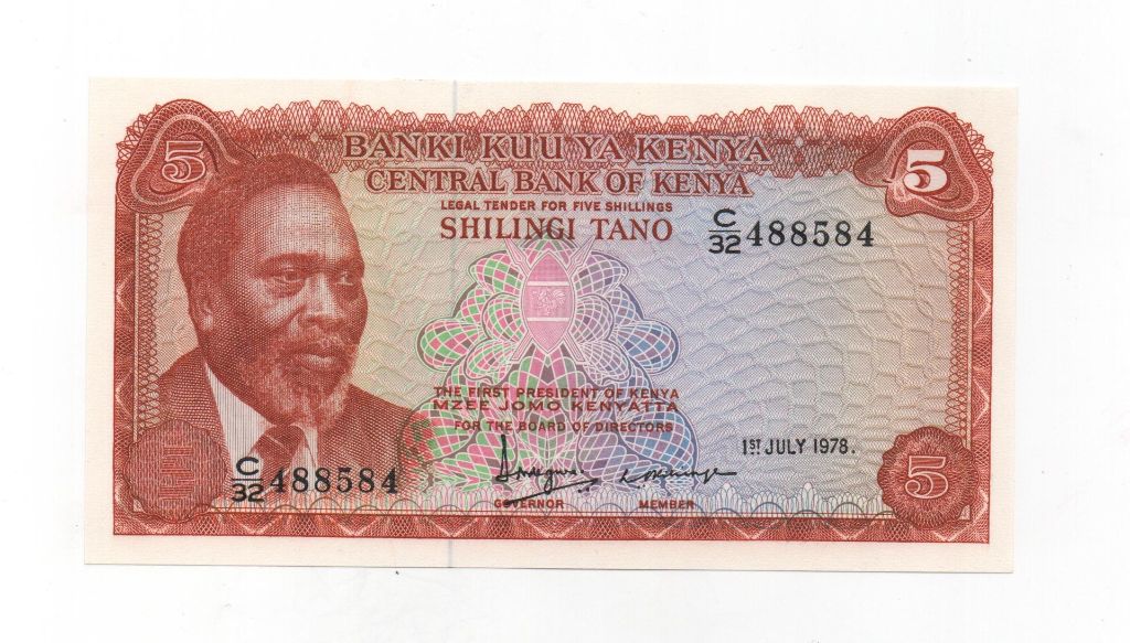 KENIA DEL AÑO 1978 DE 5 SHILLINGS