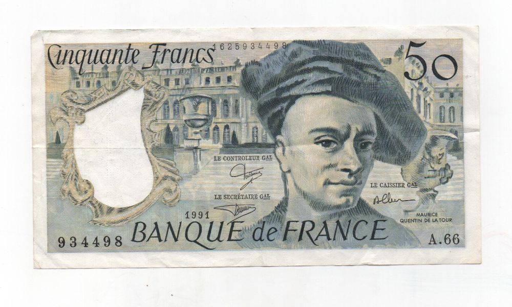 FRANCIA DEL AÑO 1991 DE 50 FRANCOS