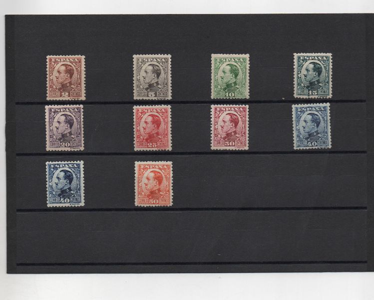 ESPAÑA DEL AÑO 1930.31 Nº 490/498 ALFONSO XIII TIPO VAQUER DE PERFIL **