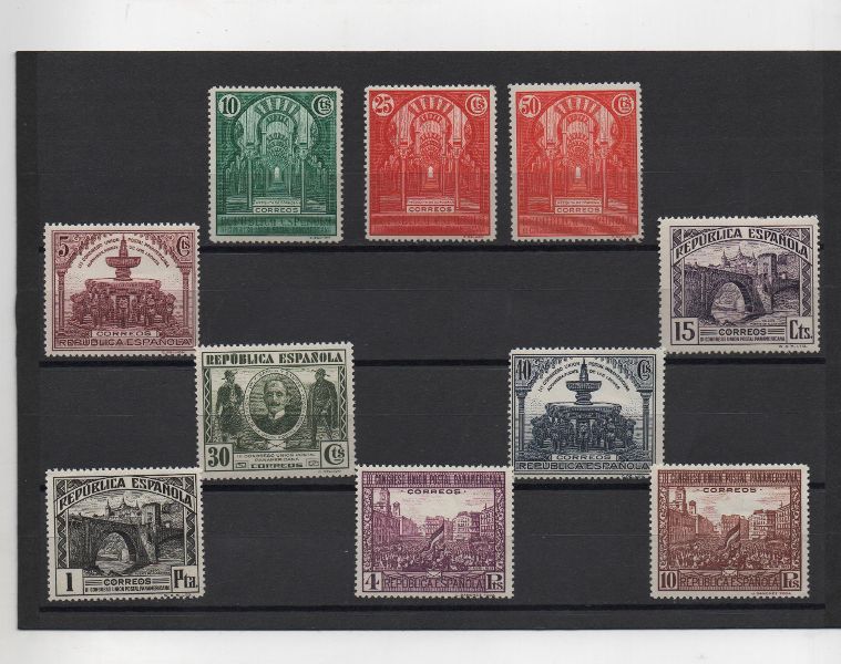 ESPAÑA DEL AÑO 1931 Nº 604/613 CONGRESO DE LA UNION POSTAL PANOAMERICANA **