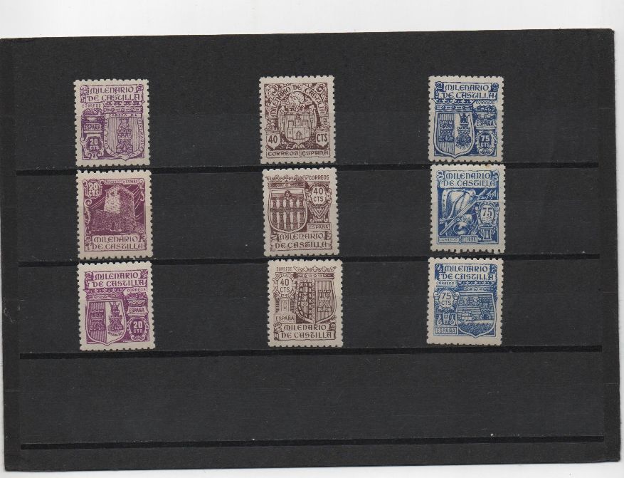 ESTADO ESPAÑOL (FRANCO) DEL AÑO 1944 Nº 974/982 ** MILENARIO DE CASTILLA