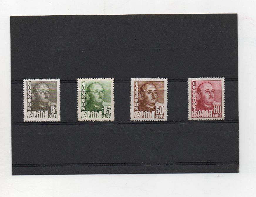 ESTADO ESPAÑOL (FRANCO) DEL AÑO 1948-54 Nº 1020/23 ** GENERAL FRANCO