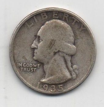 ESTADOS UNIDOS DEL AÑO 1935 DE 1/4 DE DOLAR