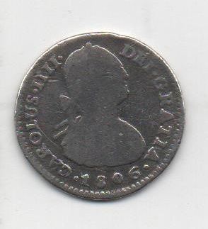 ESPAÑA CARLOS IV DEL AÑO 1806 DE 1 REAL