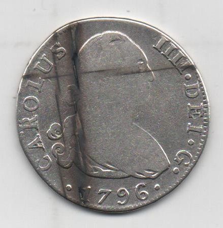 ESPAÑA CARLOS IV DEL AÑO 1796 DE 4 REALES