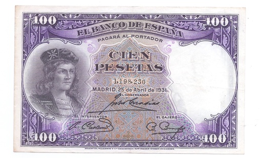 II REPUBLICA AÑO 1931 DE 100 PTS