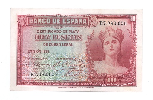 II REPUBLICA AÑO 1935 DE 10 PTS