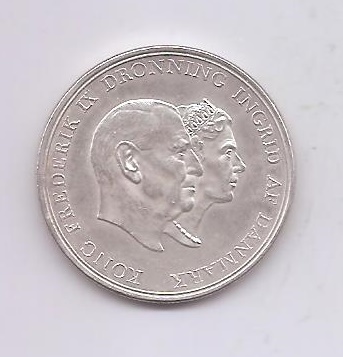 DINAMARCA 5 KRONER AÑO 1960