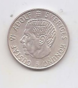 SUECIA DEL AÑO 1961 DE 1 KRONA TS