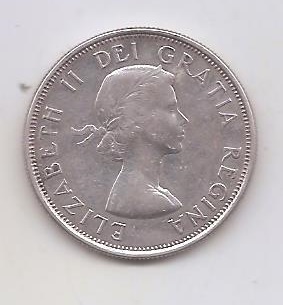 CANADA DEL AÑO 1962 DE 50 CENTIMOS