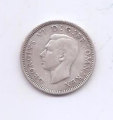 GRAN BRETAÑA DEL AÑO 1942 DE 6 PENIQUES
