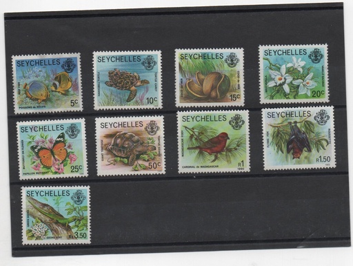 SEYCHELLES DEL AÑO 1977 FAUNA VARIADA