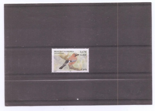 ANDORRA FRANCESA DEL AÑO 2001 PAJAROS
