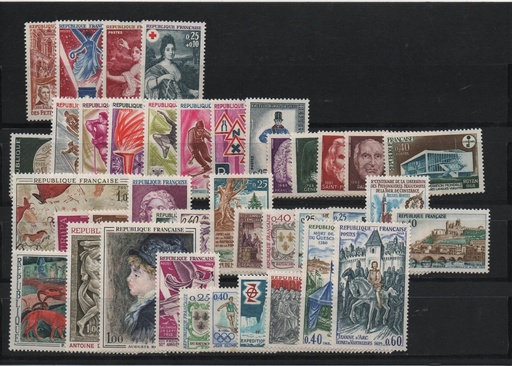 AÑO 1968 COMPLETO SELLOS FRANCIA