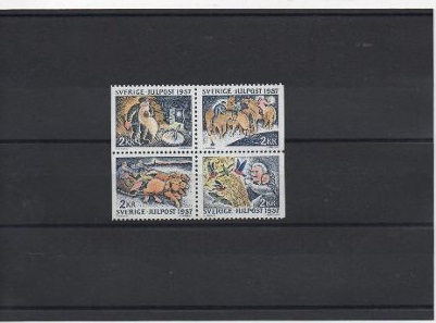 COLECCION SELLOS SUECIA DEL AÑO 1987
