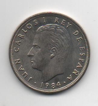 ESPAÑA DEL AÑO 1984 DE 5 PESETAS
