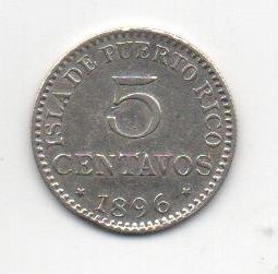 ALFONSO XIII DEL AÑO 1896 DE 5 CENTIMOS