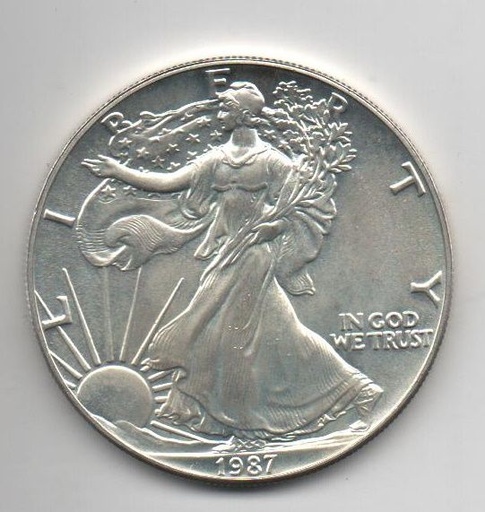 ESTADOS UNIDOS DEL AÑO 1987 DE 1 DOLAR