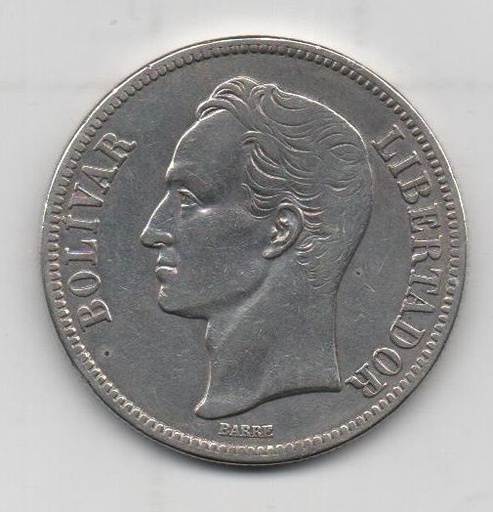 VENEZUELA DEL AÑO 1935 DE 5 BOLIVARES