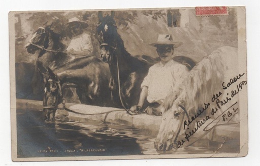 FRANCIA POSTAL N-11 SELLO ROJO DE 10 CTS