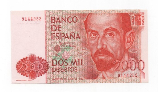 REINADO JUAN CARLOS I AÑO 1980 (22/07) DE 2000 PESETAS