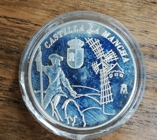 ESPAÑA- MEDALLA DE PLATA -CASTILLA LA MANCHA