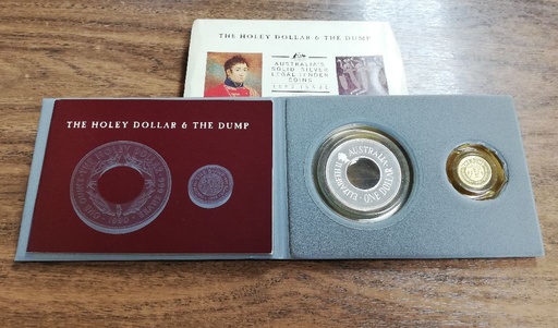 AUSTRALIA DEL AÑO 1990 ESTUCHE DE 2 MONEDAS PLATA