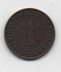 ALEMANIA DEL AÑO 1930 IMPERIO REPUBLICA WEIMAR LETRA A DE 1 REICHSPFENNIG