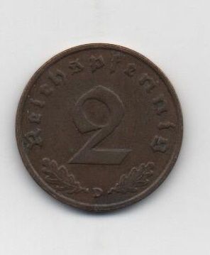 ALEMANIA REICH DEL AÑO 1937 LETRA D DE 1 REICHSPFENNIG