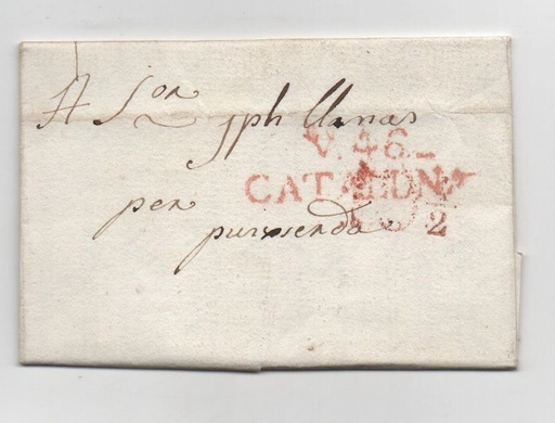 ESPAÑA Nº 11 CATALUÑA-VILLANUEVA Y GELTRU DEL 8-04-1840