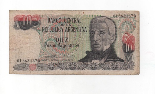 ARGENTINA DEL AÑO 1983-1984 DE 10 PESOS