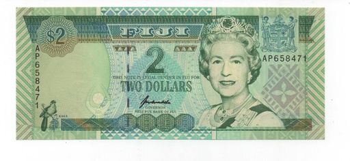 FIJI DEL AÑO 1996 DE 2 DOLARES