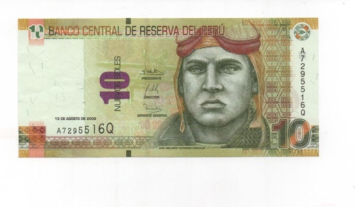 PERU DEL AÑO 2009 DE 10 NUEVOS SOLES