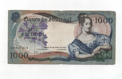 PORTUGAL DEL AÑO 1967 DE 1000 ESCUDOS
