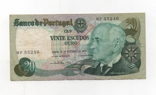 PORTUGAL DEL AÑO 1978 DE 20 ESCUDOS