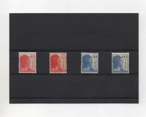 ESPAÑA DEL AÑO 1938 Nº 751/754 ALEGORIA DE LA REPUBLICA **