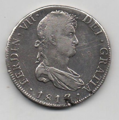 ESPAÑA FERNANDO VII DEL AÑO 1817 DE 8 REALES