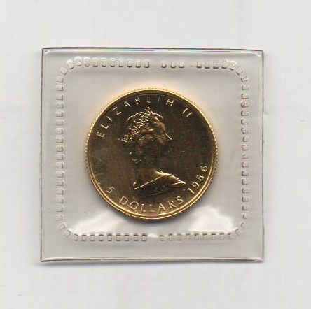 CANADA DEL AÑO 1986 DE 5 DOLARES