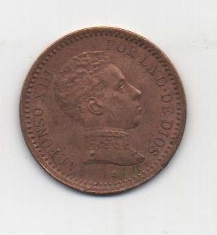 ALFONSO XIII DEL AÑO 1904 *4 DE 2 CENTIMOS