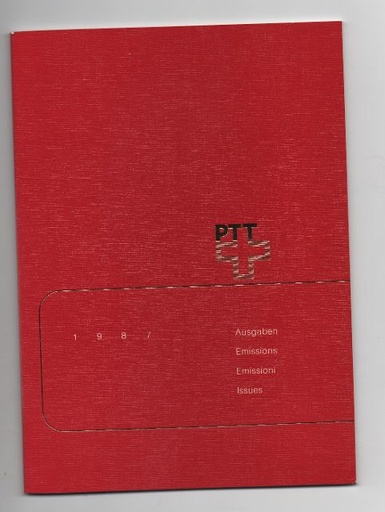 AÑO COMPLETO SELLOS SUIZA DE 1987
