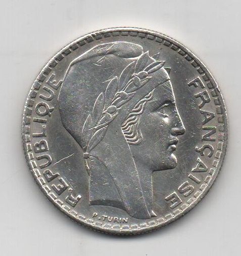 FRANCIA DEL AÑO 1938 DE 20 FRANCOS