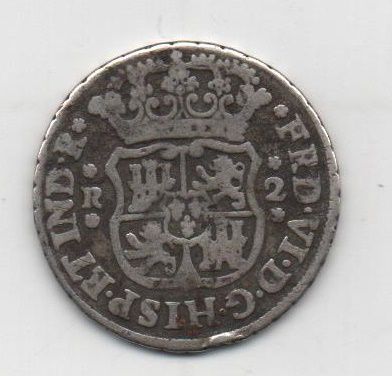 ESPAÑA FERNANDO VI DEL AÑO 1751 DE 2 REALES